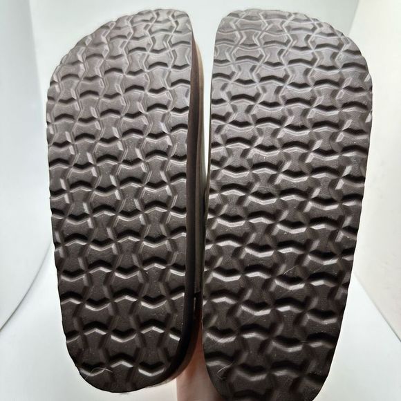 CUSHIONAIRE Women's Cork Footbed Platform Clog 8.5 WIDE BROWN - Picture 5 of 7